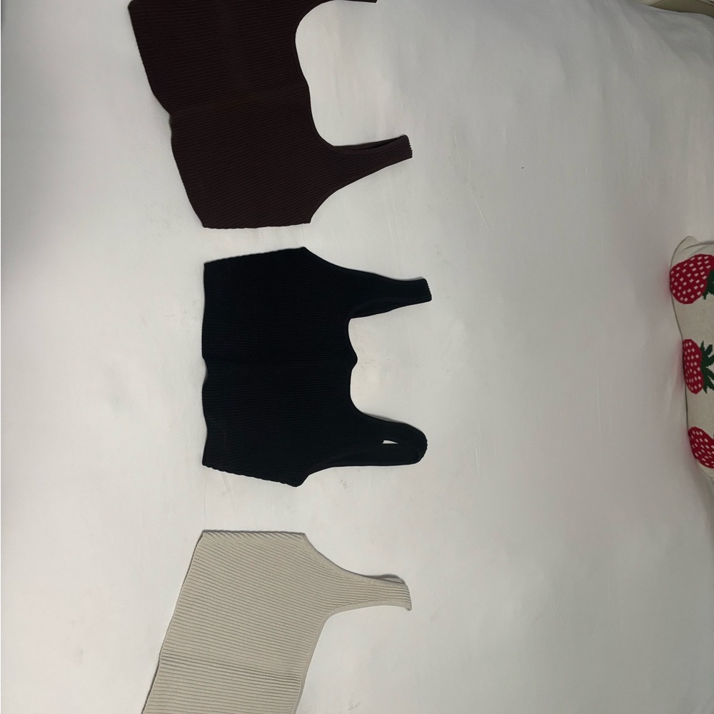 Aritzia Babaton Women's Tanks - Black, Brown, Cream